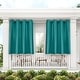 preview thumbnail 27 of 42, ATI Home Indoor/Outdoor Solid Cabana Grommet Top Curtain Panel Pair