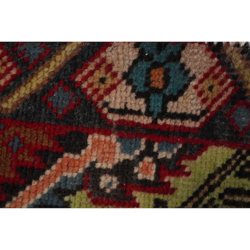 Hand Knotted Oriental 100% Wool Carpet Traditional Medallion Green Tabriz Area Rug - 4' 9'' X 2' 9''