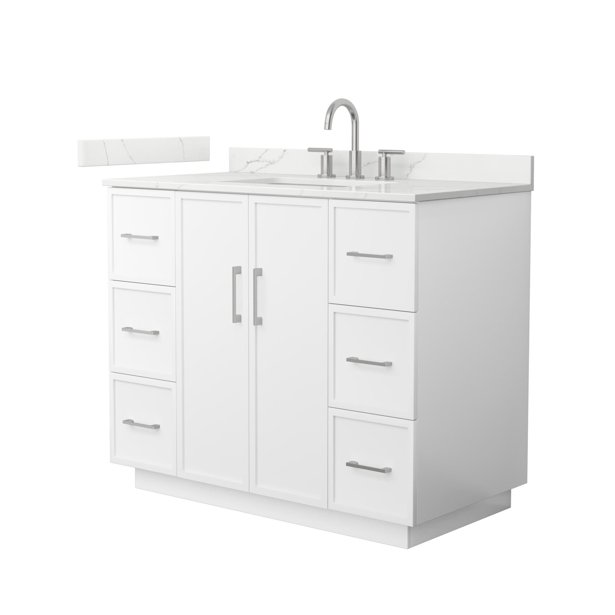 Wyndham Collection Elan TK 42-inch Single Vanity, Quartz Top