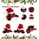 preview thumbnail 2 of 4, DolliBu Santa Lobster Stuffed Animal Plush Toy with Santa Hat Outfit - 6.5 inches