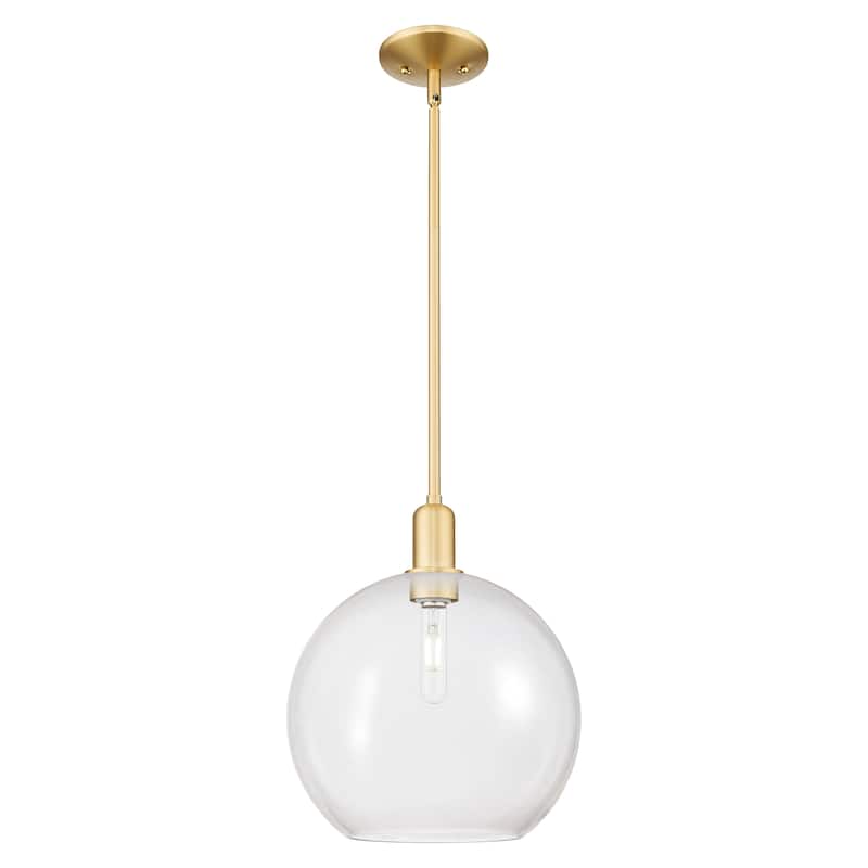 Innovations Lighting Endless Possibilities Arcadia - Athens - 1 Light 12" Stem Hung Mini Pendant - Clear/Satin Gold