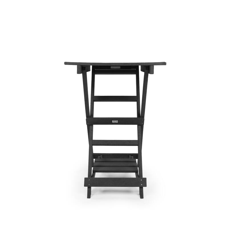 Patagonia Fully Assembled All-Weather Recycled HDPE Outdoor Folding Bar table