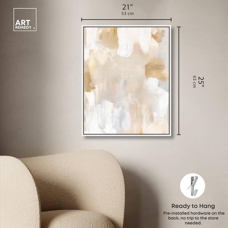Beige and Cream I Canvas by Art Remedy