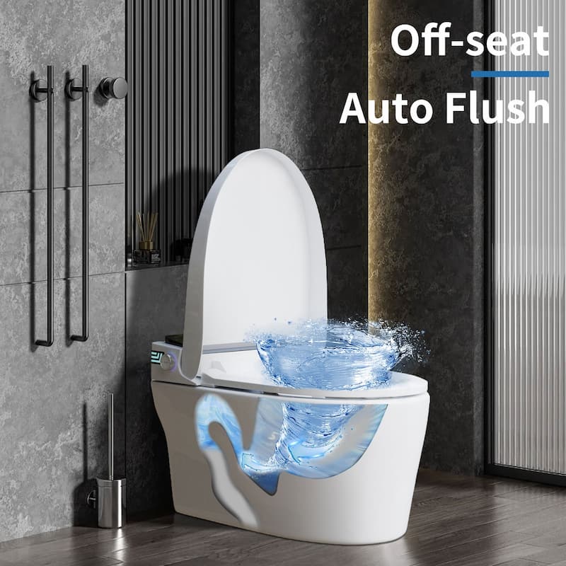 Smart Ceramic Toilet: Heated Seat , Hot Air Drying And Multiple Wash Modes for Ultimate Comfort