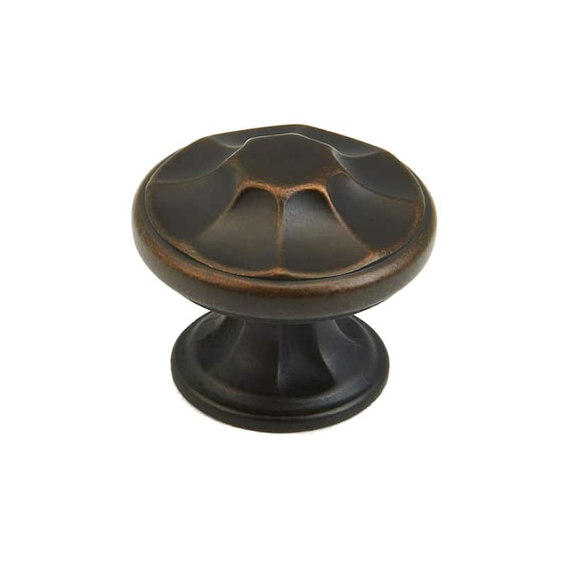 Schaub and Company Empire 1-3/8" Decorative Round Mushroom Cabinet - Ancient Bronze