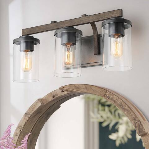 Farmhouse 3\4-Lights Bathroom Vanity Lighting Wall lights Rustic Wall Sconces