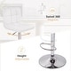 preview thumbnail 21 of 19, 17" x 19" Modern Upholstered Adjustable Height Swivel Bar Stools （Set of 2）