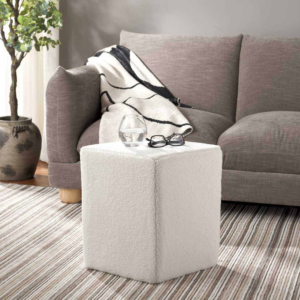 SAFAVIEH Cierra Diamond-Shaped Ottoman (Fully Assembled)