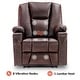 preview thumbnail 4 of 25, Mcombo Electric Power Recliner with Massage & Heat, Extended Footrest, 2 USB Ports, Side Pockets, Cup Holders, Faux Leather 8015