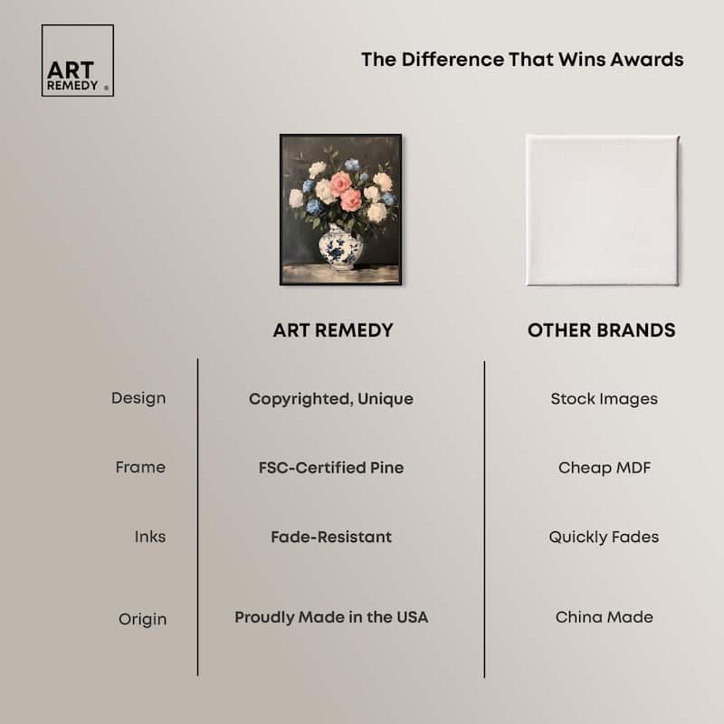 Classic Bouquet Canvas by Art Remedy
