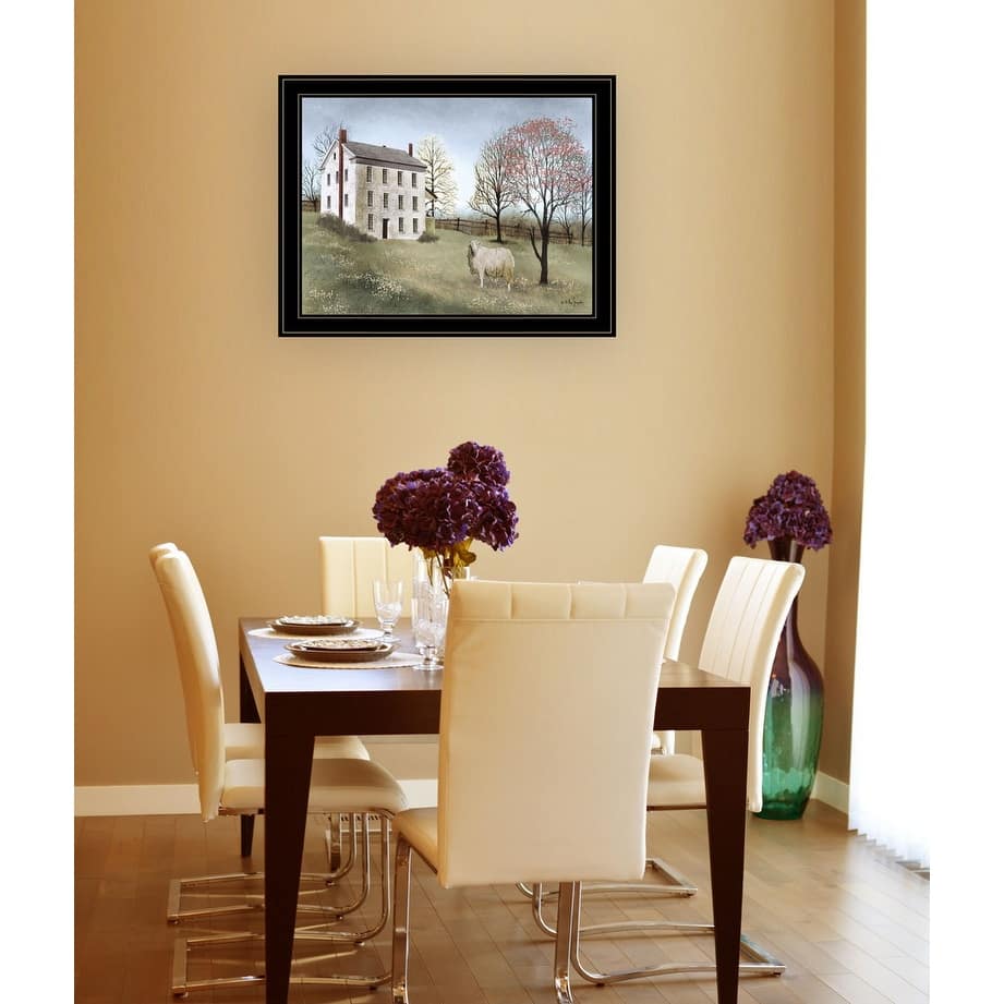 TrendyDecor4U Farmhouse "Spring at White House Farm" Framed Print Wall Art by Billy Jacobs