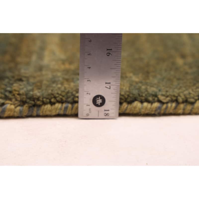 ECARPETGALLERY Hand-knotted Peshawar Ziegler Olive Wool Rug - 4'11 x 6'10