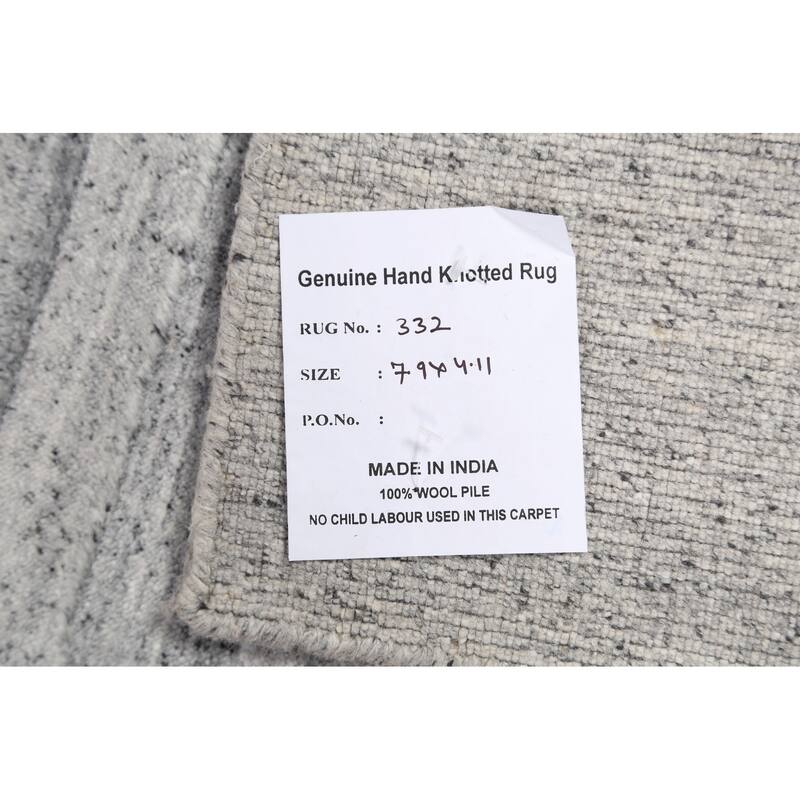 Geometric Contemporary Moroccan Oriental Area Rug Wool Hand-knotted - 4'11" x 7'9"