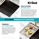 preview thumbnail 73 of 122, KRAUS Bellucci Workstation Undermount Granite Composite Kitchen Sink