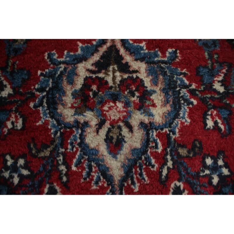 Hand Knotted Oriental 100% Wool Carpet Traditional Floral Red Shahbaft Area Rug - 17' 0'' X 11' 3''