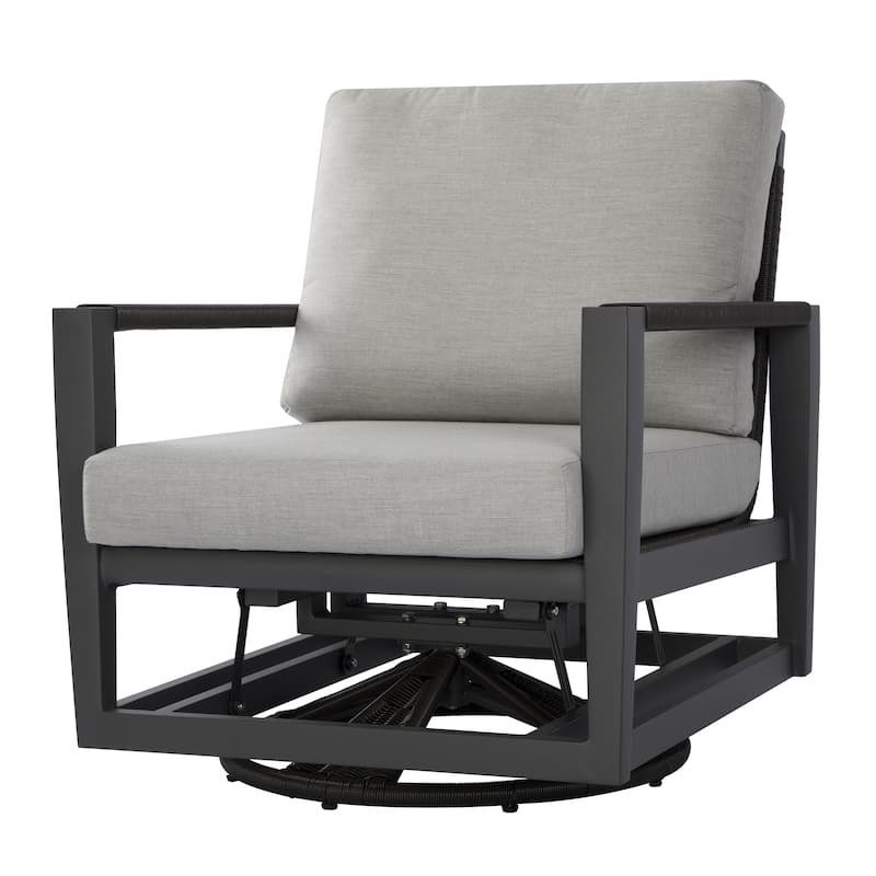 Laguna Powder-Coated Aluminum Swivel Glider Chair with Sunbrella® Cushions
