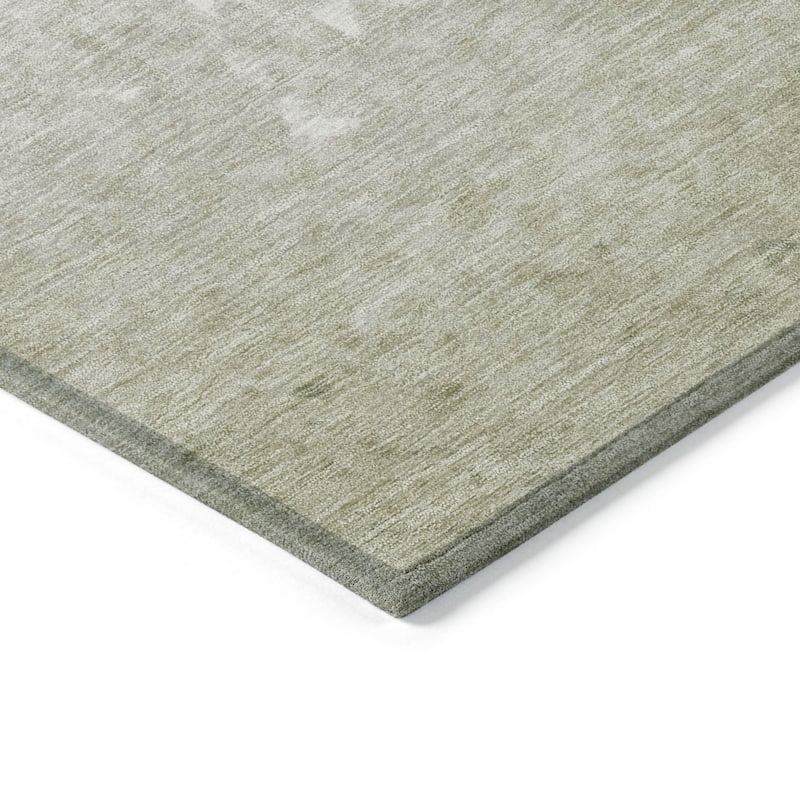 HomeRoots Damask Transitional Rectangle Outdoor Rug