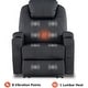 preview thumbnail 24 of 44, Mcombo Electric Power Recliner Chair with Massage and Heat,USB Charge Ports,Side Pockets and Cup Holders,Faux Leather 7050