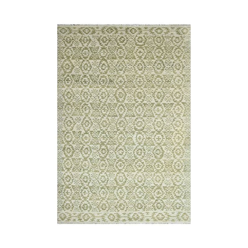 Hand Knotted Oushak 100% Wool Southwestern Oriental Area Rug Beige - 9' 9'' x 13' 8''