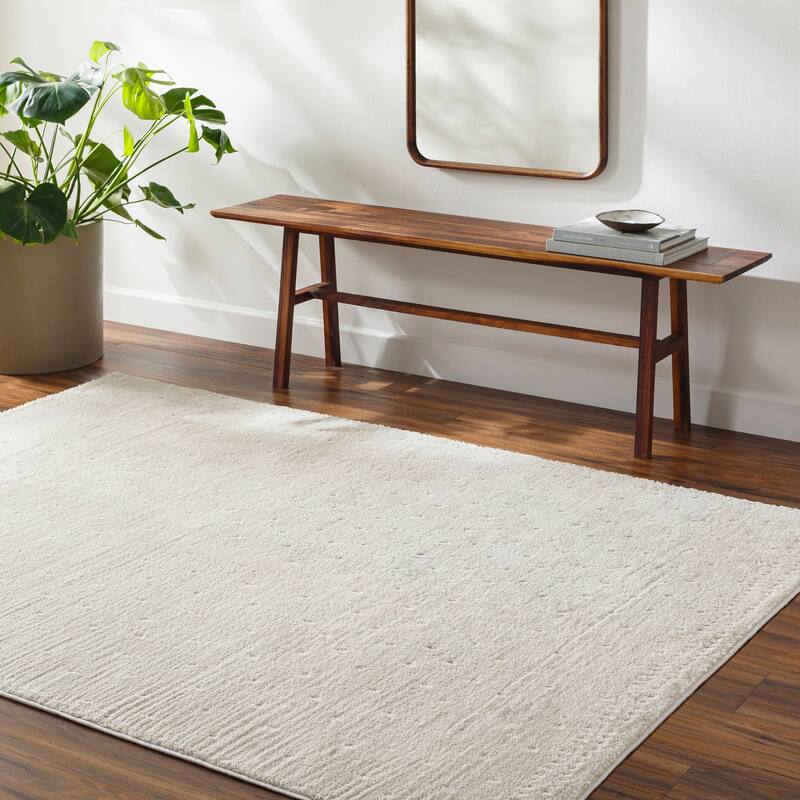 Livabliss Freud Moroccan Dots Area Rug - 7' 10" x 10' - Cream