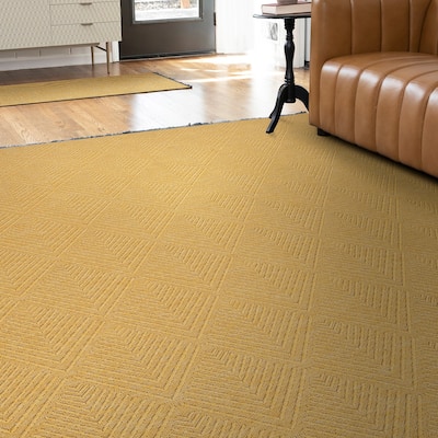 Alameda Solid Color Chevron Machine Washable Indoor Area Rug