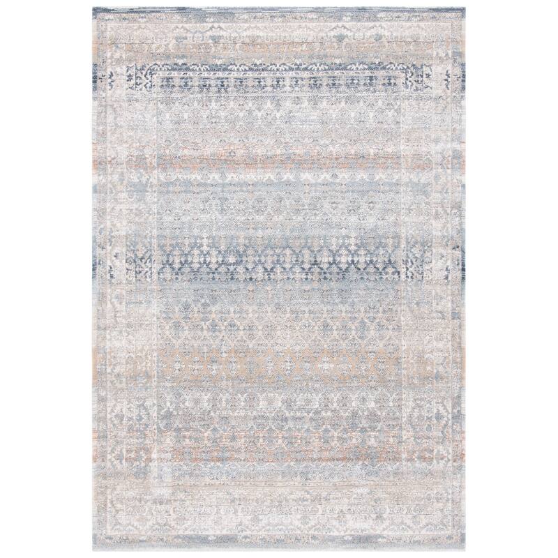 SAFAVIEH Martha Stewart Chiseko Vintage Abstract Polyester Rug - Cream/Grey - 5' 3" x 7' 6"