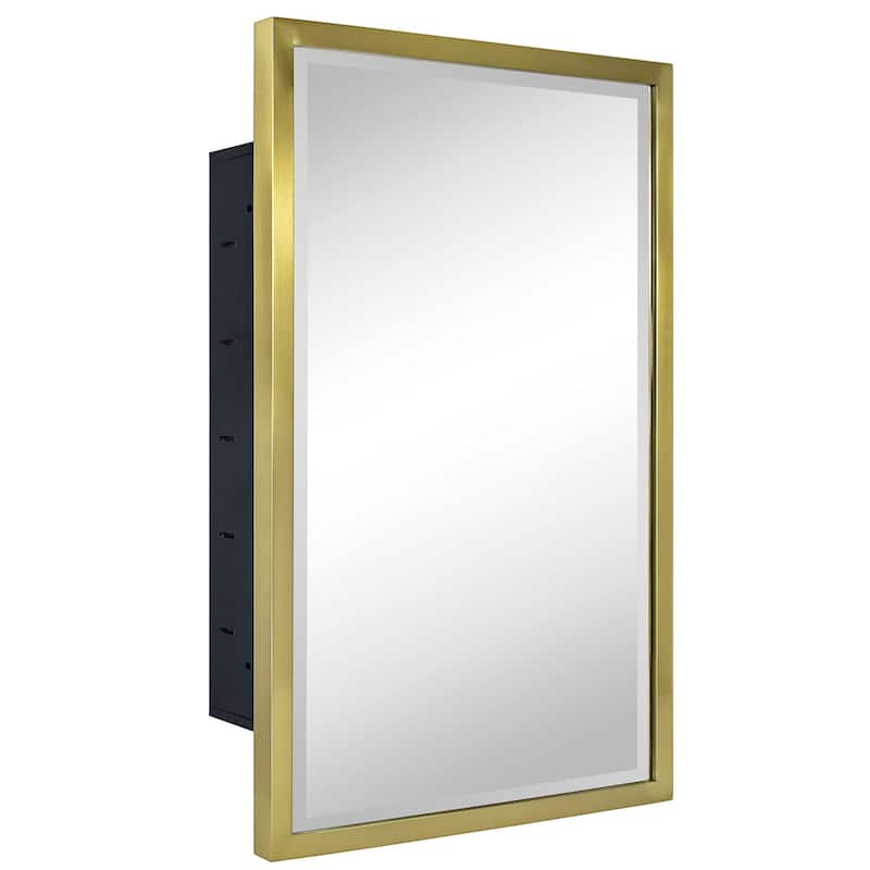 TEHOME Haddison Recessed Framed Medicine Cabinet with Mirror