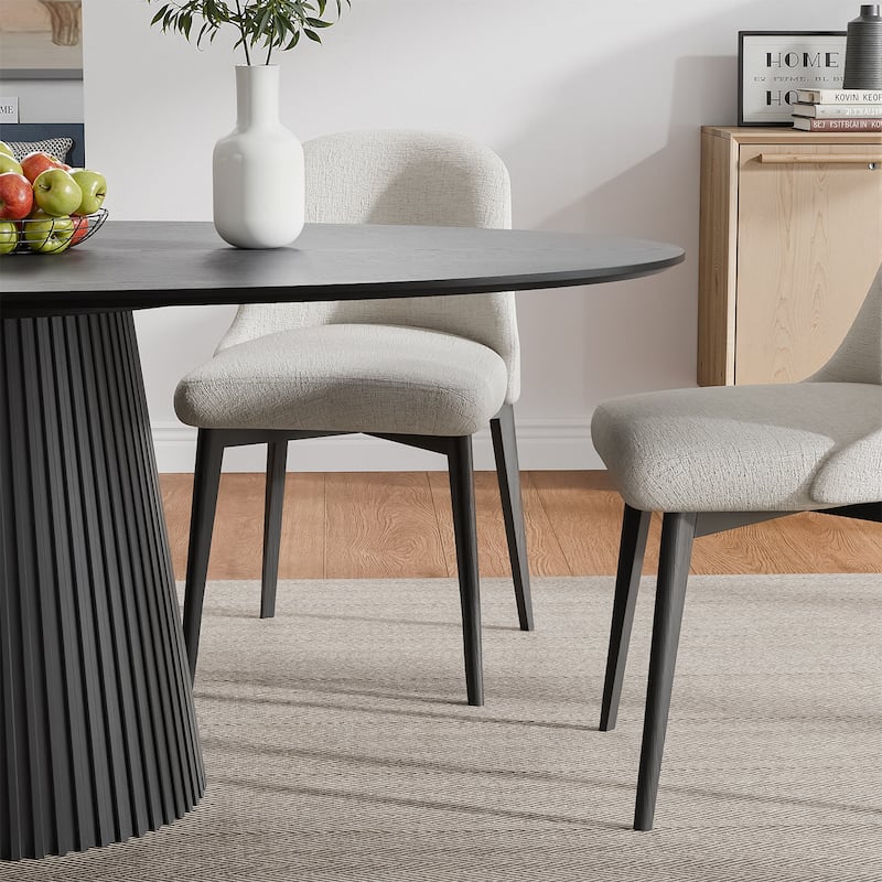 Dovelina 67" 3 Color Options Oval Dining Table for 6 People - 67"x33.5"x31"