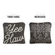 preview thumbnail 2 of 2, Yee Haw Gray Dual Sided Cornhole Bags