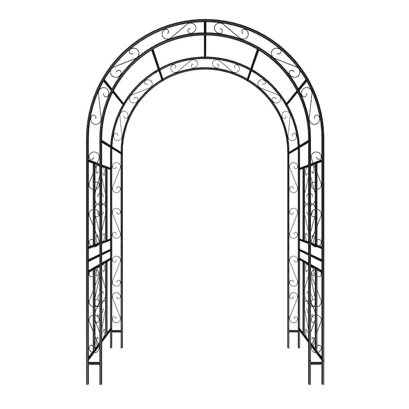 Metal Garden Arch Climbing Plants Support Rose Arch Outdoor
