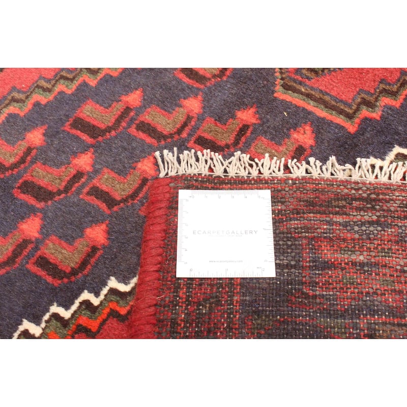 ECARPETGALLERY Hand-knotted Andelz Red Wool Rug - 3'11 x 6'4