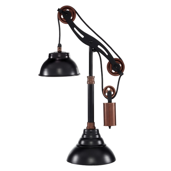 Pulley table outlet lamp