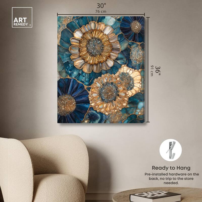 Opulent Geode I Canvas by Art Remedy, Gallery Wrapped