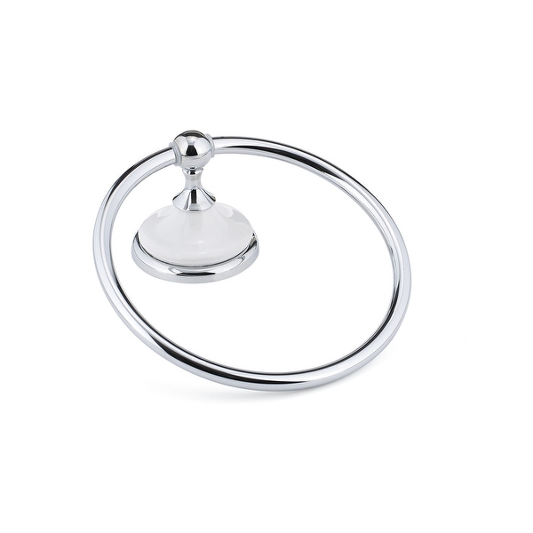 Porcelain clearance towel ring