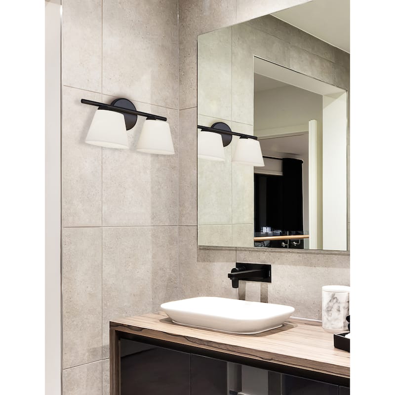 Justice Design Group Envoy 1-Light Wall Sconce with Opal Glass Shade