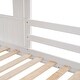 preview thumbnail 24 of 23, Twin Over Twin Bunk Bed with Slide and Ladder, Playhouse Bedframe with House Roof, Window and Safety Guardrails for Kids/Bedroom