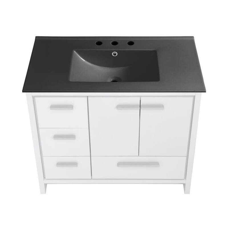 Swiss Madison SM-BV750-3 Virage 37" Free Standing Single Basin Vanity