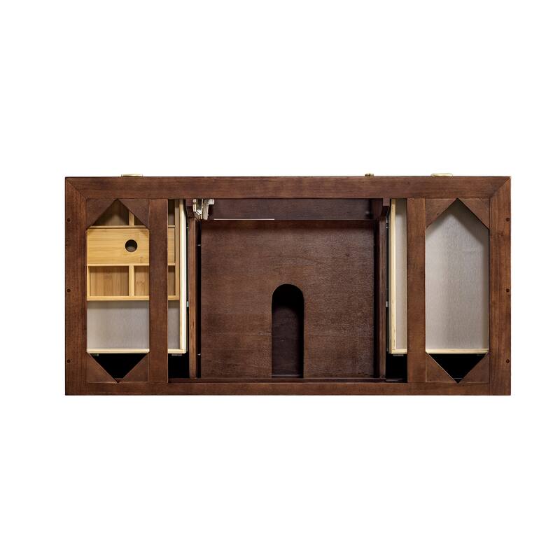 James Martin Vanities Amberly 48" Single Vanity, Mid-Century Walnut