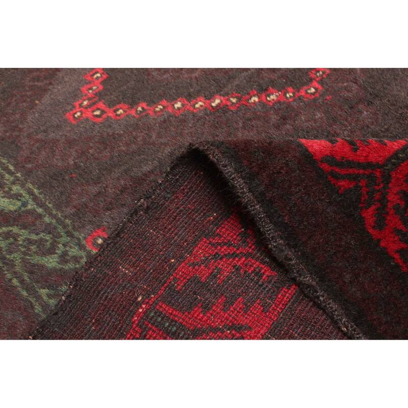 ECARPETGALLERY Hand-knotted Teimani Dark Brown Wool Rug - 3'4 x 6'1