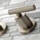 preview thumbnail 17 of 36, Manhattan 3-Hole Wall Mount Roman Tub Faucet in Brushed Brass