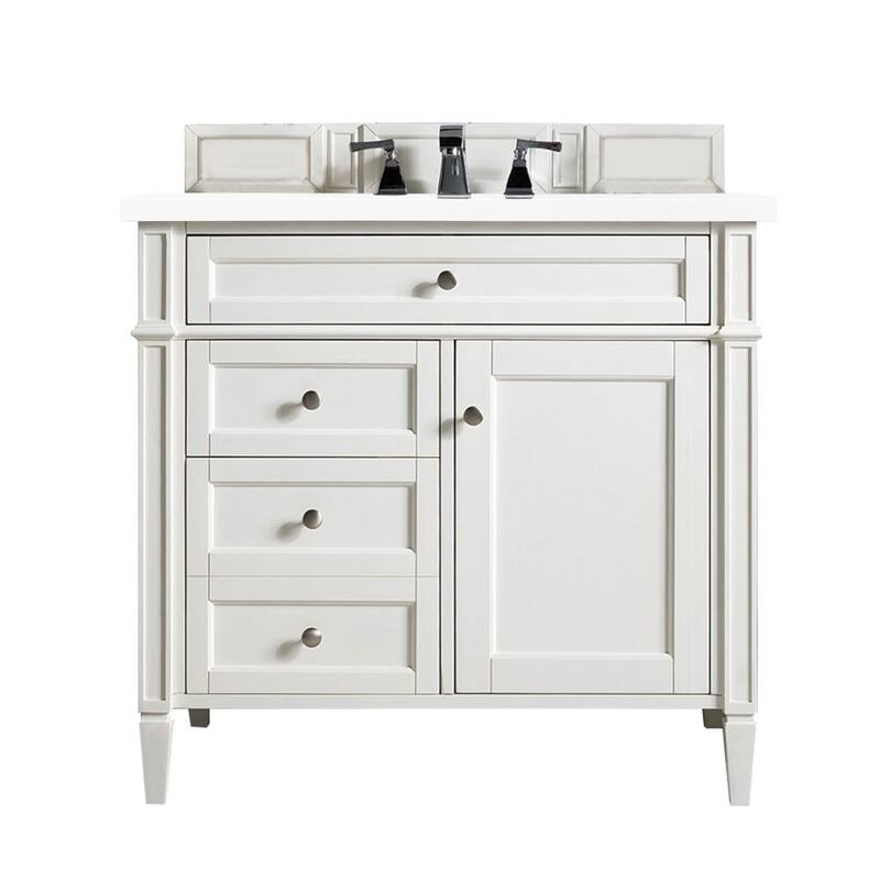 James Martin Vanities 650-V36-3WZ Brittany 36" Single Basin Poplar