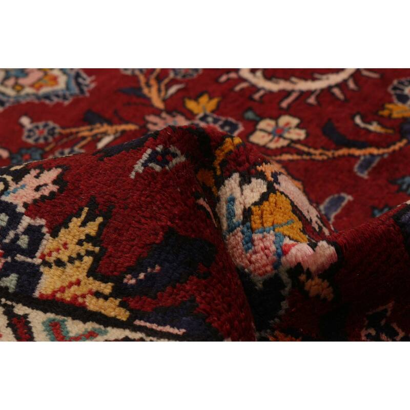 ECARPETGALLERY Hand-knotted Anatolian Vintage Red Wool Rug - 3'11 x 10'7