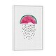 preview thumbnail 4 of 10, iCanvas "Watermelon Rain" by Orara Studio Framed White - 26x18