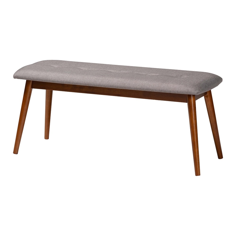 Carson Carrington Ulfshult Mid-century Modern Fabric Dining Bench