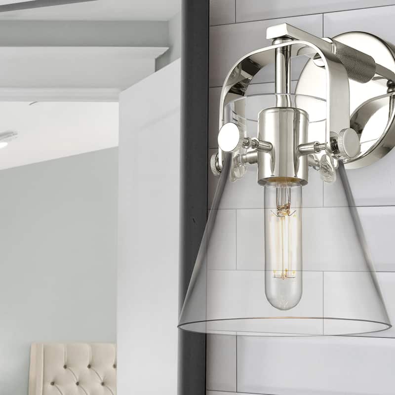 Innovations Lighting 423-1W-5-7 Pilaster II Cone Sconce Pilaster II