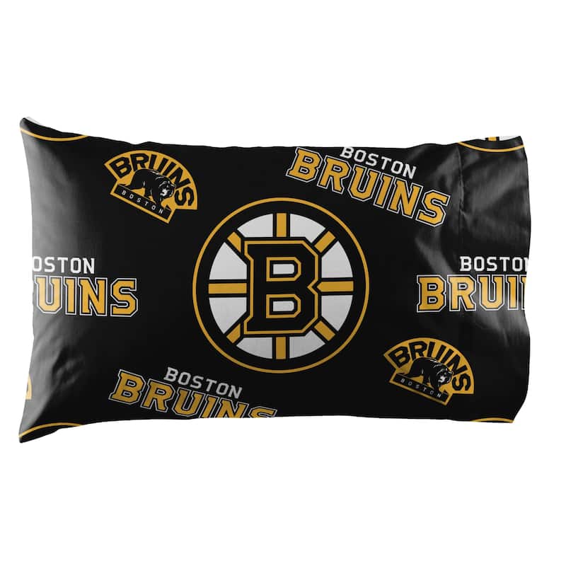 NHL Boston Bruins Rotary 5 Piece Full Bed in a Bag Set