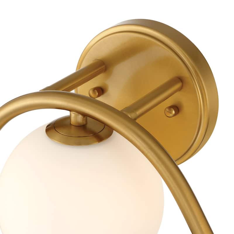 Acroma Triple Globe Wave Vanity Lighting - 3-light