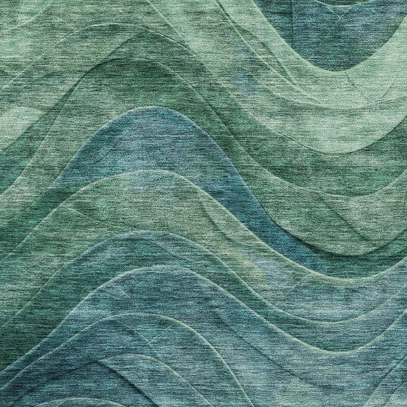 HomeRoots Abstract Transitional Rectangle Outdoor Rug