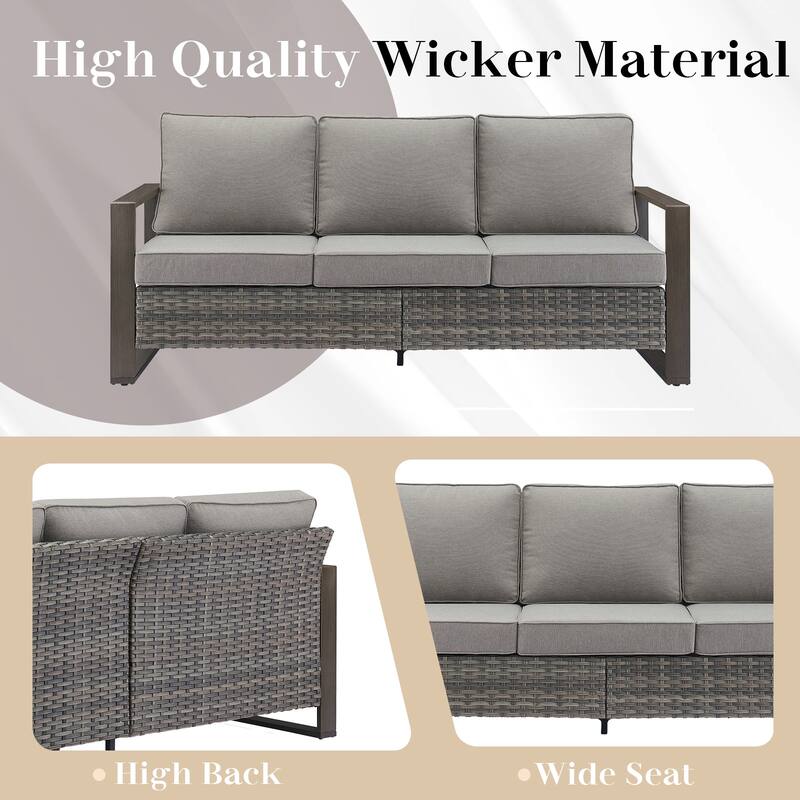 Pocassy Sofa with Swivel Chair, Club Chair, Ottoman Funiture