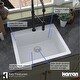 preview thumbnail 41 of 58, Karran Top Mount 25 in. Single Bowl Quartz Kitchen Sink Kit
